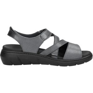 Wolky - Ikaria - Sandalen - Donkergrijs - Plat