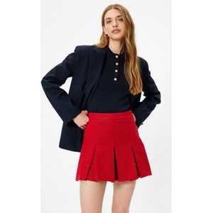 Mini-lengte Dik geplooid Rok