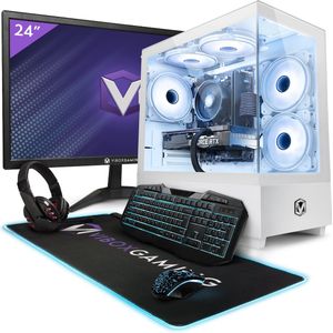 Vibox V-172 Game PC - 24"" Scherm Pakket - AMD Ryzen 5 4500 Processor 4.1GHz - Nvidia RTX 3060 OC 12GB - 16GB RAM - 1TB SSD - Windows 11 - WiFi