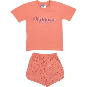 Fun2Wear - Kletskous Shortama Baby | Roze - Katoen - Maat 62