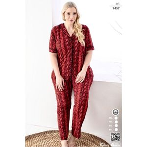 Pyjama Set June / Plus Sizes / Blouse & Broek / 100% Katoen /maat 6XL