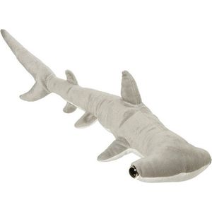 Pluche Grijze Hamerhaai Knuffel 60 cm - Hamerhaaien Zeedieren Knuffels - Speelgoed Voor Kinderen