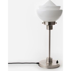 Art Deco Trade - Slanke Tafellamp Small Pointy 20's Matnikkel