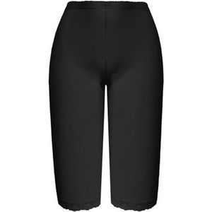 Fine Woman dames driekwart legging - Kant - XL - Zwart