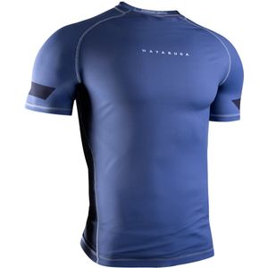 Hayabusa Core Short Sleeve Rashguard voor heren - Blauw - maat S