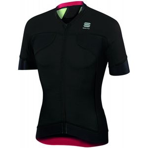 Sportful Fietsshirt korte mouwen Heren Zwart  / SF Passo Jersey-Black-M