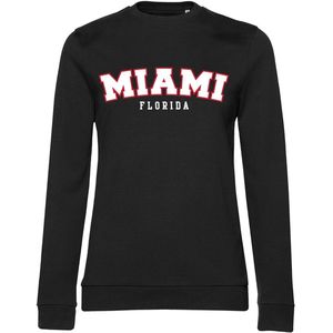 Hybris Miami Florida Girly Sweatshirt Damen Black-S