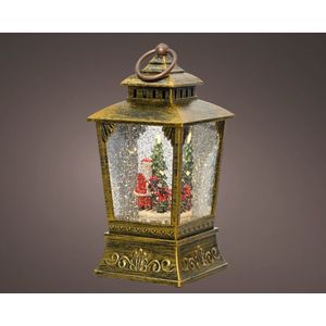 LICHENGTAI Kerst Sneeuwbol Lantaarn - LED Landschap Decoratie Met Glitter - Kleine Batterij-Aangedreven Lamp Voor Kerstversiering