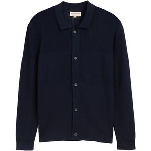 TOM TAILOR - Gebreid Vest - Navy - Lange Mouw - Normale Pasvorm