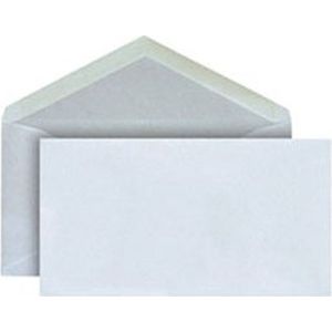 Bank envelop 114 x 162 mm wit gg/ds 500 stuks 80 gram