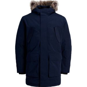 Jack & Jones - Heren Jas winter Meyland Hybrid Down Parka - Blauw - Maat M