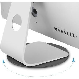 Aluminium 360° Rotatiemonitor Draaibare Sokkel Computerscherm Platte Tv Stand .