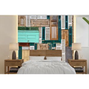 Deuren - Architectuur - Groen - Bruin - Antiek - Behangpapier