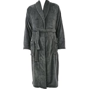 GAEVE Badjas Coral fleece - Antraciet - L/XL