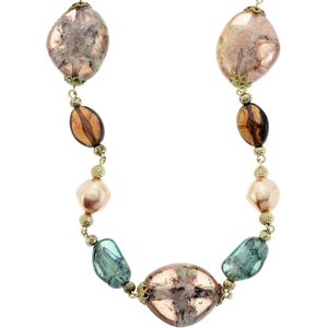 Behave - Lange ketting met multi-color kralen - Mode-accessoire voor elke gelegenheid