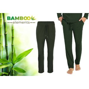 Bamboe Pyjama Broek Heren - Groen - Maat L - Pyama Heren Volwassenen - Loungebroek Heren Pyjama Volwassen
