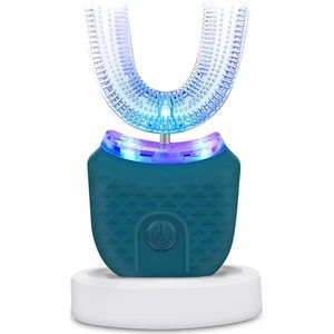 Ultrasone elektrische tandenborstel, waterdicht, oplaadbare, draagbare elektrische ultrasone tandenborstel, geschikt voor op reis en thuis, tandenbleekborstel (groen)