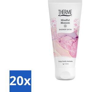 20 x Therme - Mindful Blossom - Douchegel - Verfrissend - Verzorgend - 200ml - Vegan - Duurzaam - Biologisch