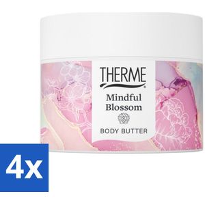 Therme - Mindful Blossom - Bodybutter - Hydraterend - Verzorgend - 225gr - Voordeelverpakking - 4 stuks