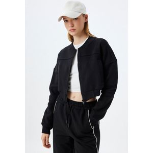 Sweatshirt - Gefragmenteerd - Volledige Ritssluiting - Lange Mouw - Normale Lengte