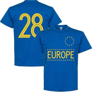 Team Europe 28 T-shirt - Blauw - XXL