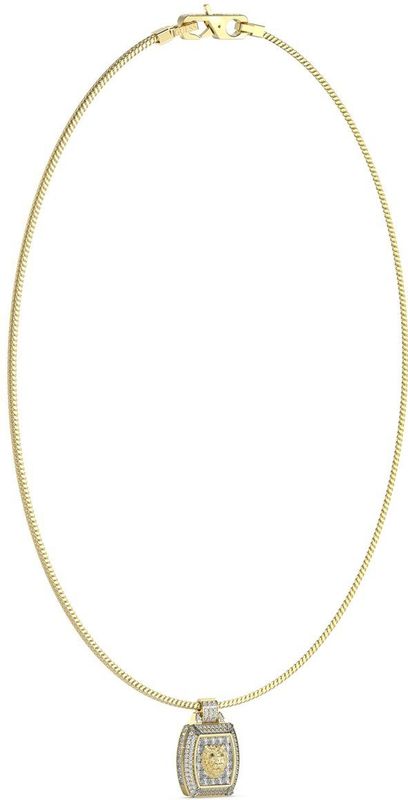 Guess Jewellery - JUMN05001JWYGT-U - Collier - Goudkleurig - Leeuwenkop Hanger met Kristallen