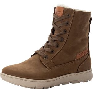 camel active Hoge veterboot van rundleer - Maat womenswear-38 - Bruin