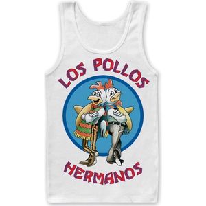 Breaking Bad Los Pollos Hermanos Tank Top White-S