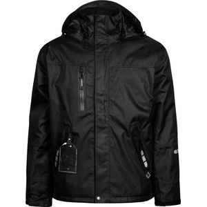 Zwarte ademende winter regenjack van Lyngsøe Rainwear - maat XL