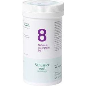 Schussler zout pfluger nr 8 Natrium Chloratum D6 400 tabletten Glutenvrij