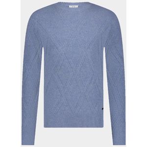 Born With Appetite - Gomer Pull R-neck - Blauw - Tricot