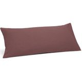 Yumeko - Kussensloop - Deep Raspberry - Hennep/Katoen - 40x80 cm - Biologisch