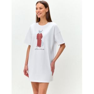 Cat by maniita lacitta Geprint oversized T-shirt - Pajamas Cat