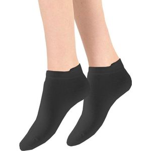 Teckel - 3 paar Sneakersokken met badstof zool - Maat 36/42 - Dames & Heren - Seamless - Naadloos - Terry Sole