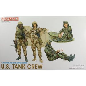 1:35 Dragon 3020 U.S. Tank Crew - Worlds Elite Force Series - Figuren Plastic Modelbouwpakket