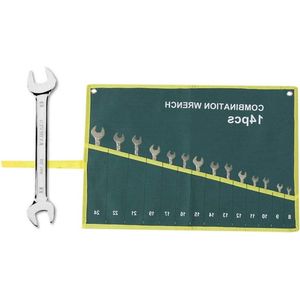 Roll Up Gereedschap Bag - Multi-Pocket Canvas Roll Up Opbergtas voor Spanner Tang Wrench Holder Organizer (140)