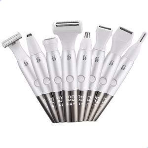 CarpeDiem 8-in-1 Ladyshave - Trimmer voor Dames - Gezichtstrimmer - Bikini- en Neustrimmer - Inclusief LED-scherm - Wenkbrauwtrimmer