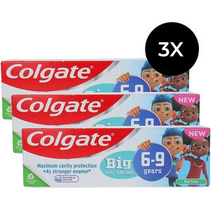 Colgate Big Kids Smiles Toothpaste 6-9 years - 3 x 50 ml