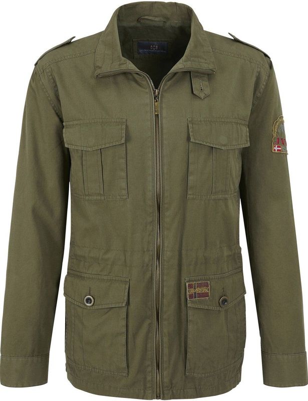 Jan Vanderstorm - Militair Jack - Olijf - Fieldjacket - 100% Katoen