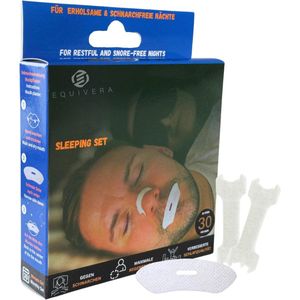 Equivera Neuspleisters - Neusstrips - Anti-Snurk Strips - Anti-Snurk Pleisters - Neusspreider - Ondersteuning Ademhaling - Hulpmiddel tegen Snurken