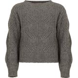 Freebird - Trui Kathleen - Grijs - Kabelstructuur