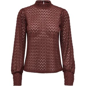 Jdyavery - Blouse - Kanten Detail - Hoge Hals - Lange Mouwen - Regular Fit