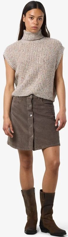 NMMARL S/L ROLL NECK KNIT VEST - MAAT M