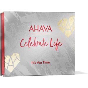 AHAVA Geschenkset IT'S YOU TIME - Complete Lichaamsverzorging | Mineraal Bodylotion, Handcreme & Douchegel | Geschenkmand | Vegan & Vrij van Alcohol en Parabenen | Verwenbox voor mannen & vrouwen - Set van 3