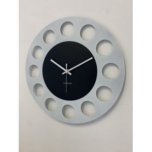 ChantalBrandO Wandklok OLYMPIA Black & White XL Modern Design