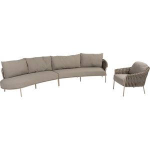 Comino stoel bank loungeset 3 delig latte 4 Seasons Outdoor