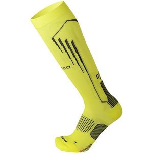 Light weight Oxi-jet compression long running sock neon yellow S