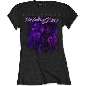 The Rolling Stones - Mick & Keith Together Dames T-shirt - L - Zwart