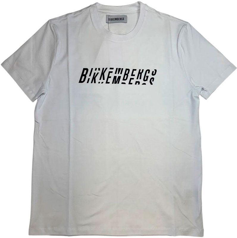 Bikkembergs Bmt1215 T-shirt Met Korte Mouwen Wit L Man