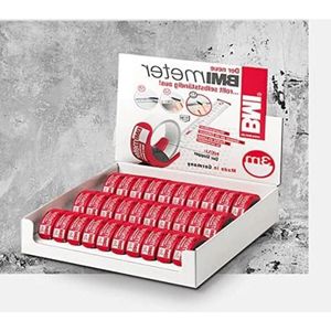 BMI Zakbandmaat BMImeter 429 - breedte 16 mm - roestvrij stalen band - compact formaat - meetlint - voor interieurontwerp